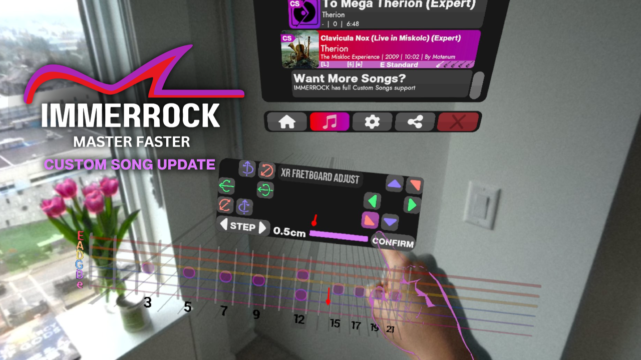 Custom song integration with Editor On Fire. Alt tuning support. Extra fretboard settings